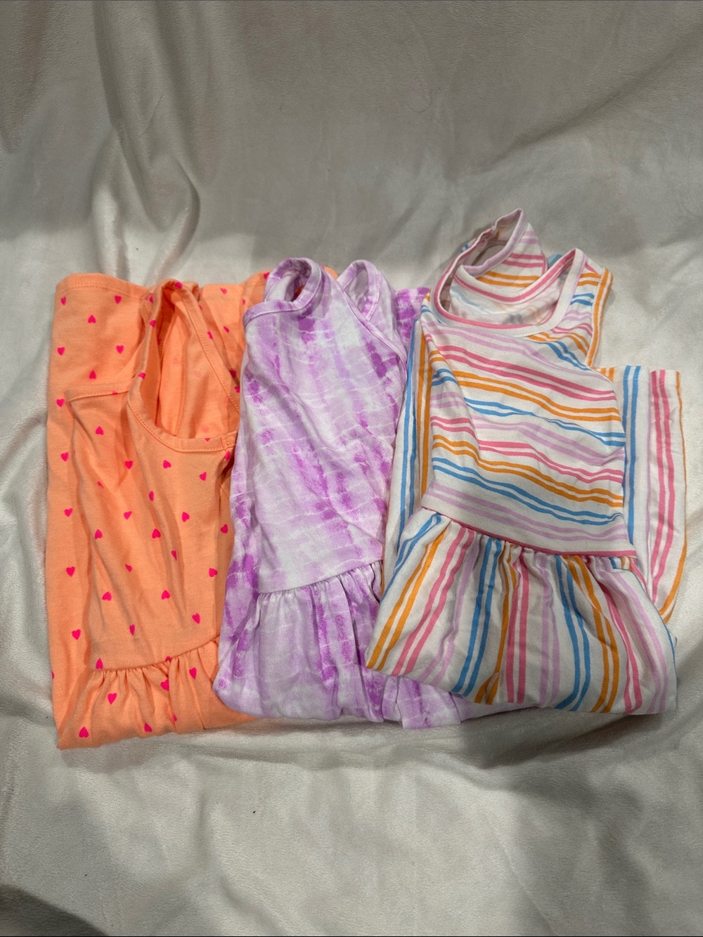 Girls Summer Dresses. Set of 3. Size Medium (8)